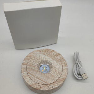 Socle LED rotatif avec éclairage multicolore pour herbariums Lyséa
